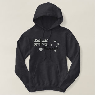 Australian Rocker Flag Embroidery Embroidered Hoodie