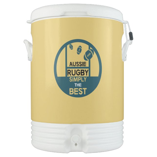 Australian Rugby | Aussie Rules |Aussie Footie |   Beverage Cooler (Front)