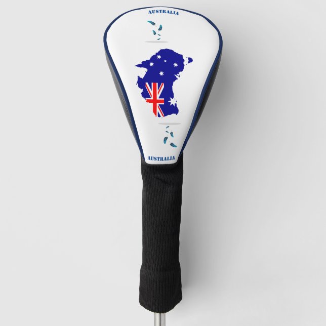 Australian semi Vector Flag image  Golf Head Cover (Front)