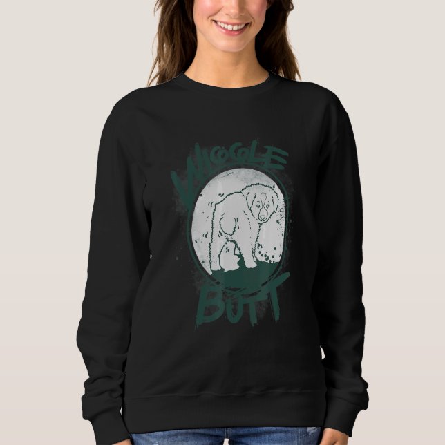 Australian Shepard Dog Wiggle Sweatshirt (Front)