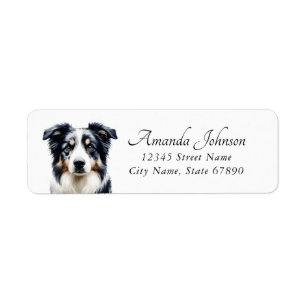 Australian Shepard Return Address Labels