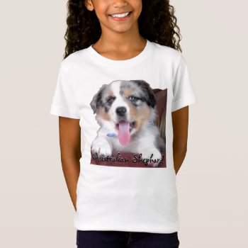 Australian Shephard Puppy T-shirt by sharpcreations at Zazzle