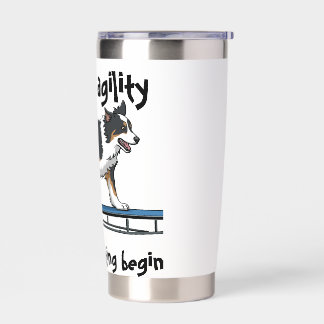 Australian Shepherd Agility Insulated Tumbler