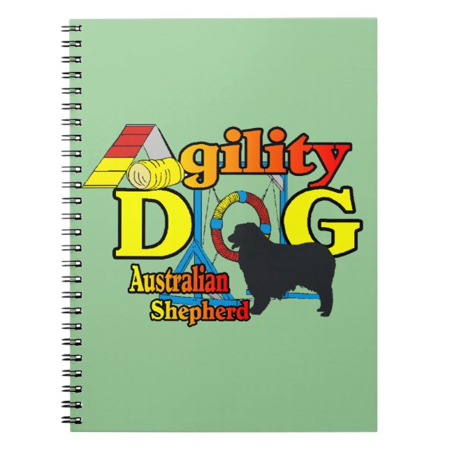 Australian Shepherd Agility Notebook (Front)