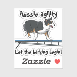 Australian Shepherd Agility sticker
