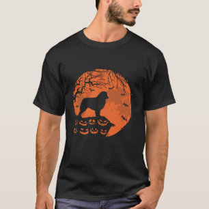 Australian Shepherd And Moon Halloween Costume Dog T-Shirt
