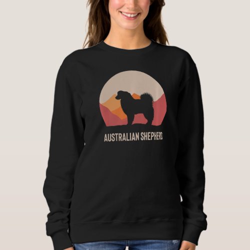 Australian Shepherd and Mountain   Sweatshirt