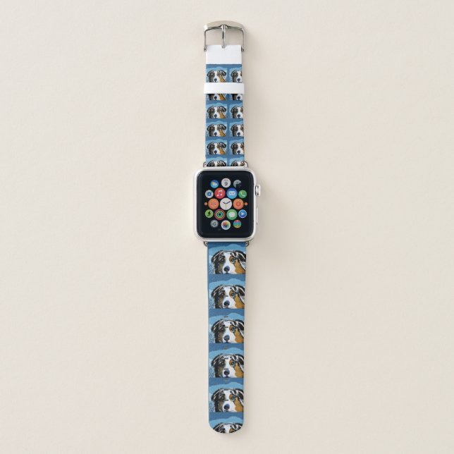 AUSTRALIAN SHEPHERD   APPLE WATCH BAND (Front)