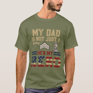 Australian Shepherd Army Sergeant Dad T-Shirt
