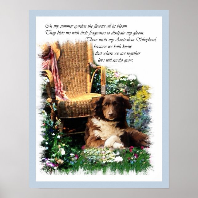 Australian Shepherd Art Print (Front)