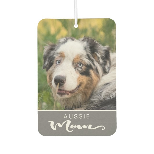 Australian Shepherd Aussie Insert Dog's Picture Air Freshener (Front)