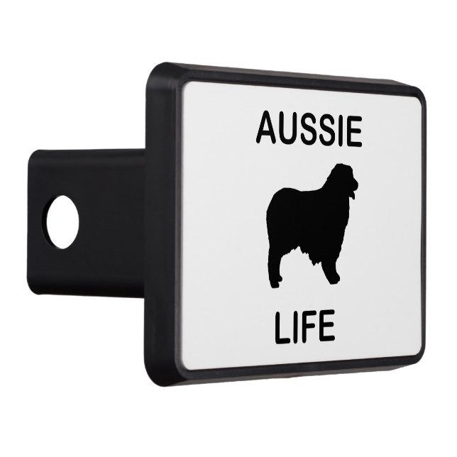 australian shepherd aussie life hitch cover (Right)