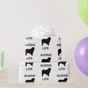 australian shepherd aussie life  wrapping paper