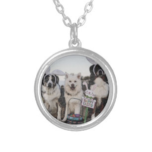 Australian shepherd, Aussie, Shepherd Silver Plated Necklace