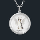 Australian Shepherd Aussie Sympathy Silver Plated Necklace<br><div class="desc">There are some who bring a light so great to the world, that even after they are gone, their light remains. Let a sweet necklace bring comfort to your heavy heart as you take a moment to remember your beloved Aussie or Australian Shepherd. Pair it with a keepsake box, wall...</div>