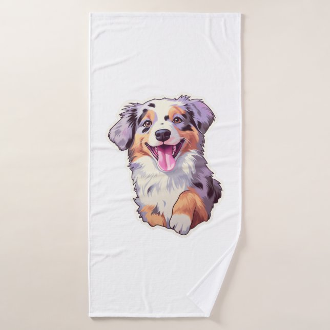 Australian Shepherd    Bath Towel (Bath Towel)