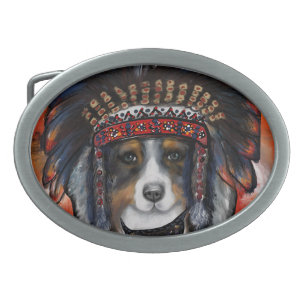 AUSTRALIAN SHEPHERD BELT BUCKLE