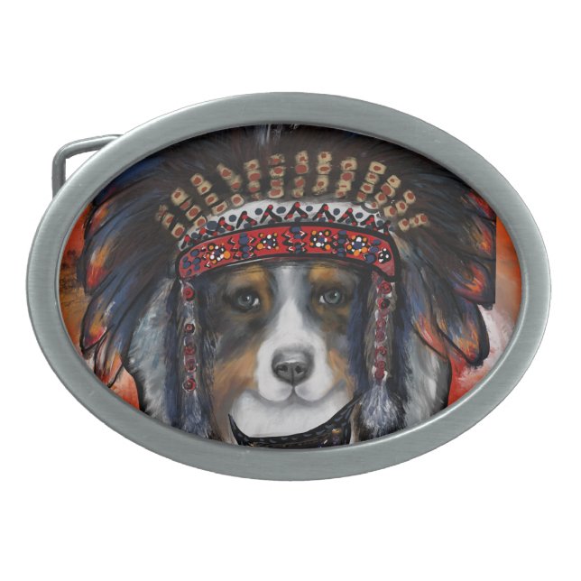 AUSTRALIAN SHEPHERD    BELT BUCKLE (Front)