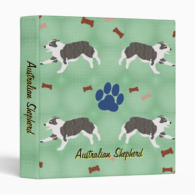Australian Shepherd Binder (Front/Spine)