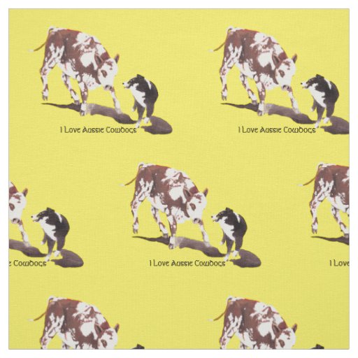 Australian Shepherd Black Tri Cowdog fabric