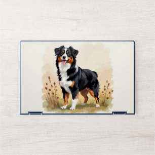 Australian Shepherd Black Tricolor Aussie Dog HP Laptop Skin