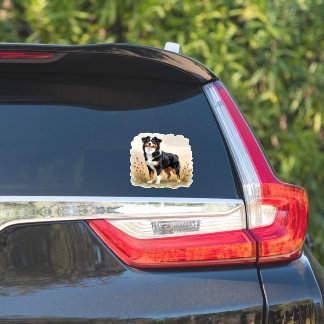 Australian Shepherd Black Tricolor Aussie Dog Sticker