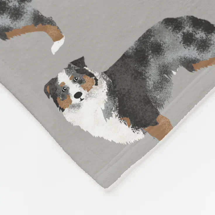 Australian Shepherd Blue Merle Blanket Zazzle
