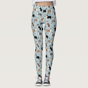 Australian Shepherd Bones and Paws Leggings