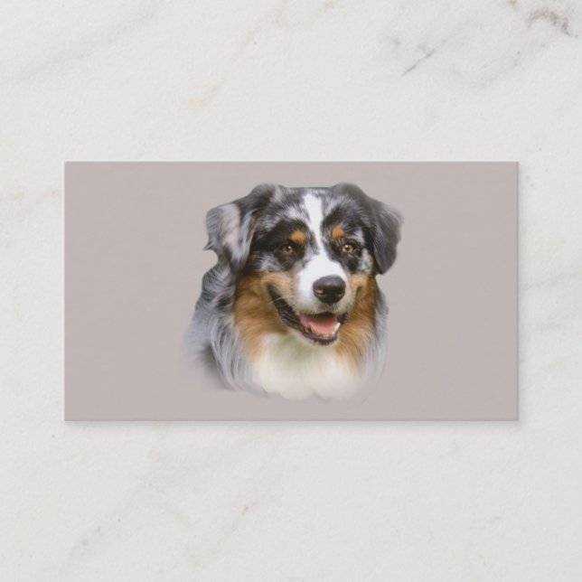 Australian Shepherd Breeder Business Card (Front)