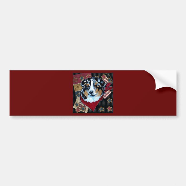 AUSTRALIAN SHEPHERD BUMPER STICKER (Front)