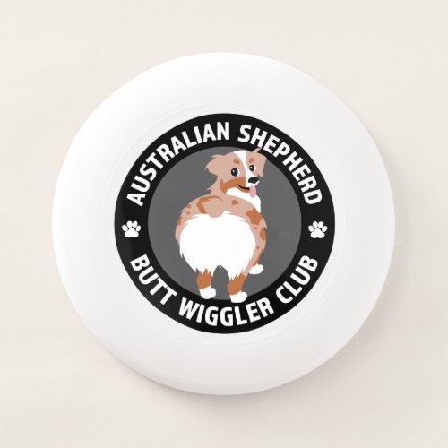 Australian Shepherd Butt Wigglers Club _ Red Merle Wham_O Frisbee