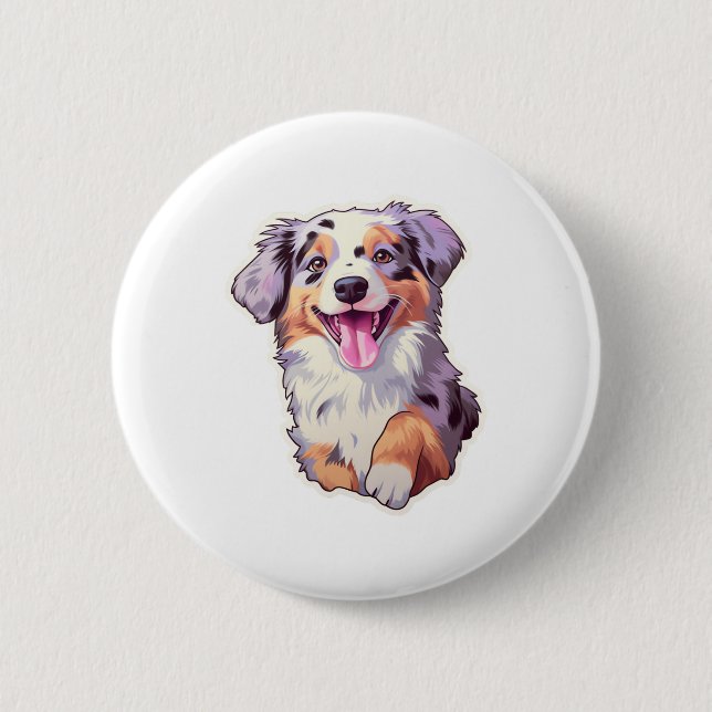 Australian Shepherd    Button (Front)