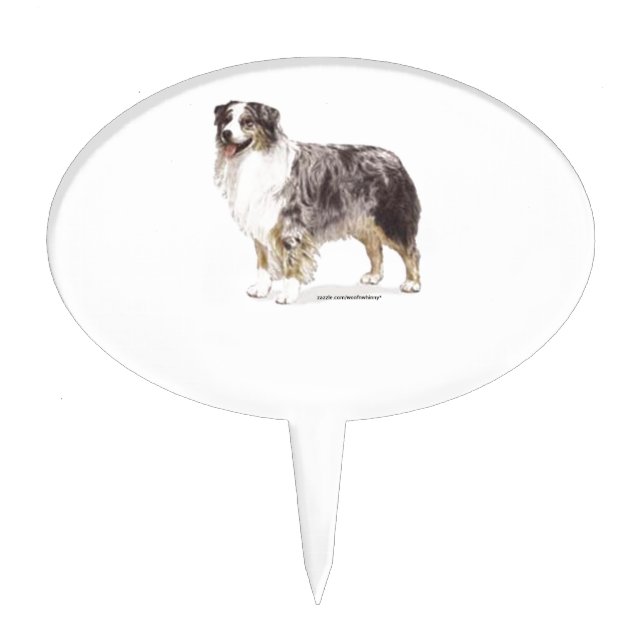 Australian Shepherd Cake Topper (Front)