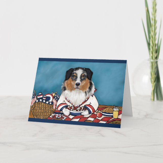 Australian Shepherd Card (Front)