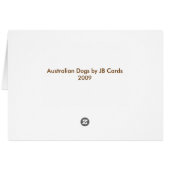 Australian Shepherd Cards (Back Horizontal)