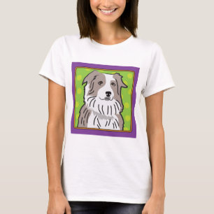Australian Shepherd Cartoon T-Shirt