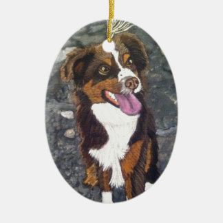 Australian Shepherd Ceramic Ornament