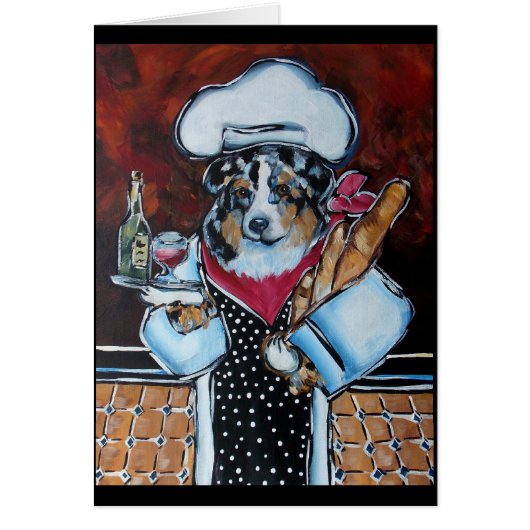 AUSTRALIAN SHEPHERD CHEF CARDS (Front)