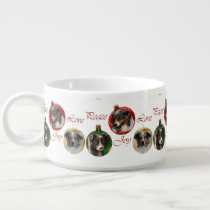 Australian Shepherd Christmas Bowl