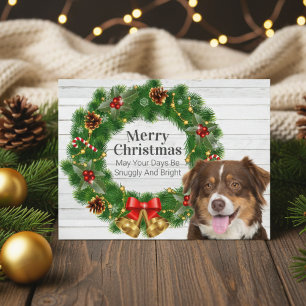 Australian Shepherd Christmas Holiday Postcard