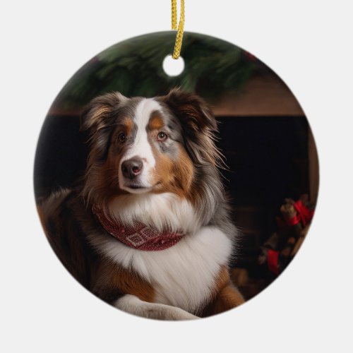 Australian Shepherd Christmas Ornament