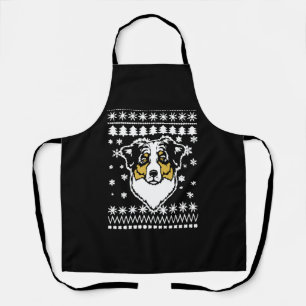 Australian Shepherd Christmas Shirt Apron
