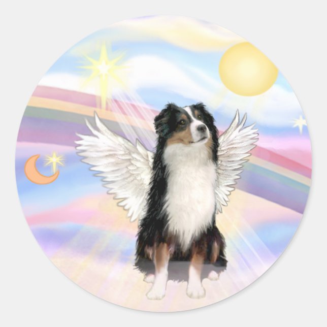 Australian Shepherd Classic Round Sticker (Front)