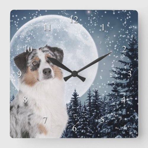 Australian Shepherd Clock