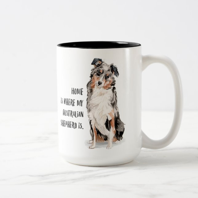 Australian Shepherd Coffee Mug (Right)