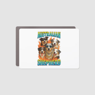 Australian Shepherd Copy Car Magnet
