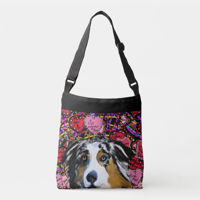 Australian Shepherd    Crossbody Bag (Front)