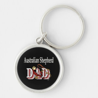 Australian Shepherd Dad Keychain