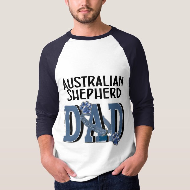 Australian Shepherd DAD T-Shirt (Front)