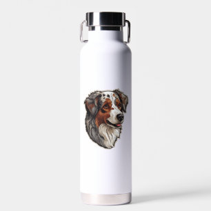 Australian shepherd Dog 1 Water Bottle
